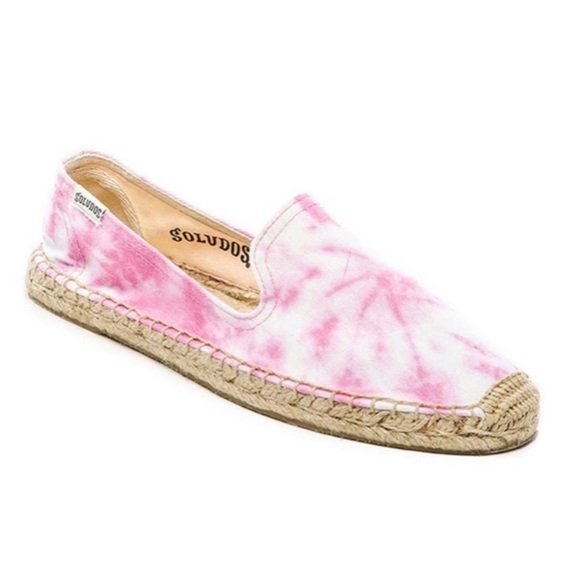 Soludos size 9 pink tie dye slip on espadrilles - Picture 1 of 10